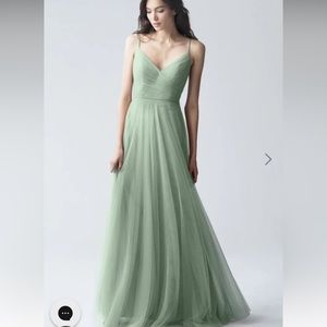 Jenny Yoo Brielle Tulle Bridesmaid Dress - Morning Mist